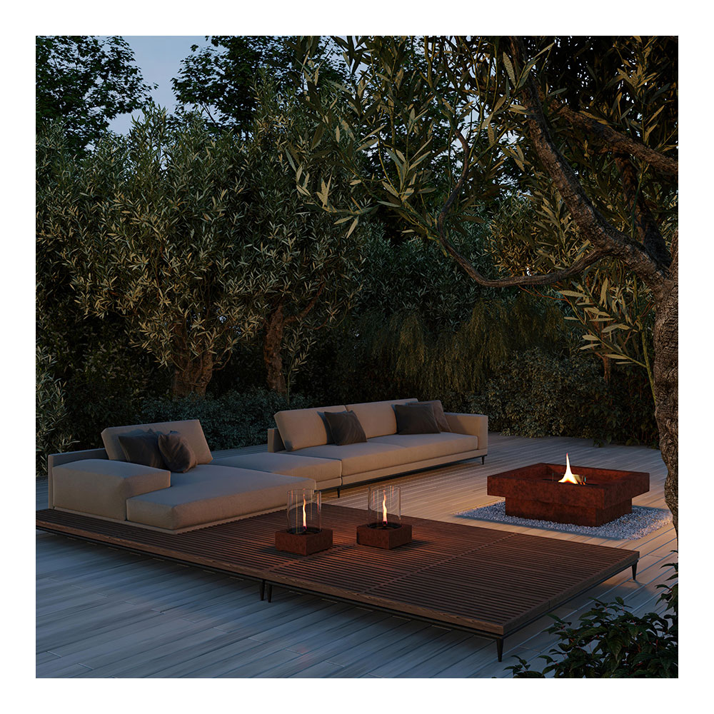 Jasmine Lykta 24 cm Rost