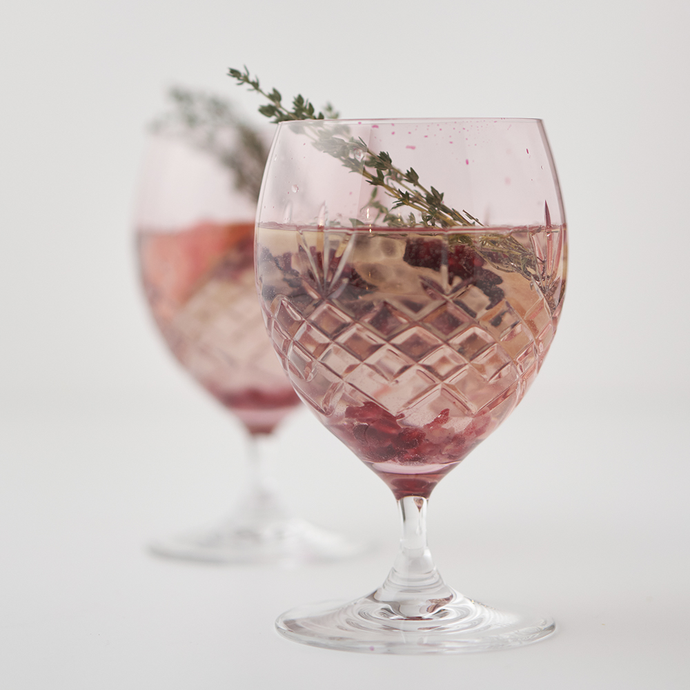 Crispy Eightball Glas på fot 55 cl 2-pack Rosa