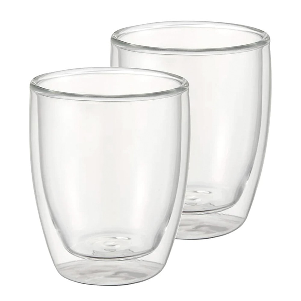 Kaffemugg dubbelväggad 15,5 cl 2-pack Klar