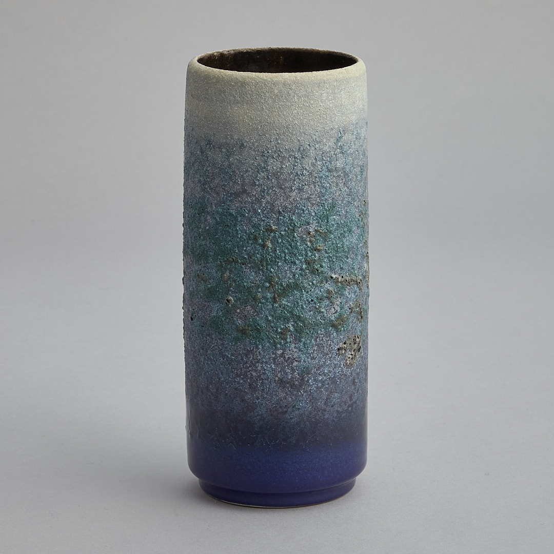 SÅLD Blåmelerad Vas