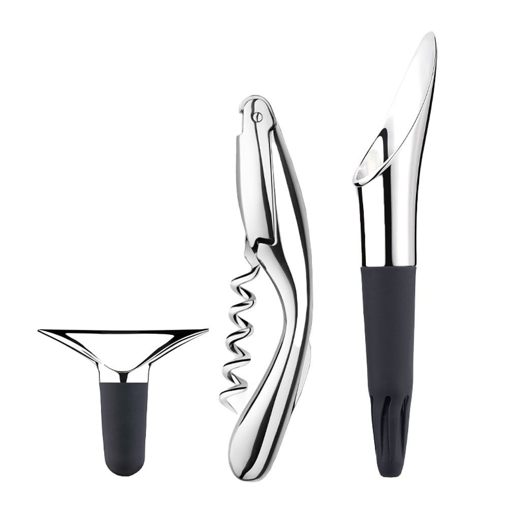 Wine & Bar Vinset 3 delar Borstad Rostrittstål