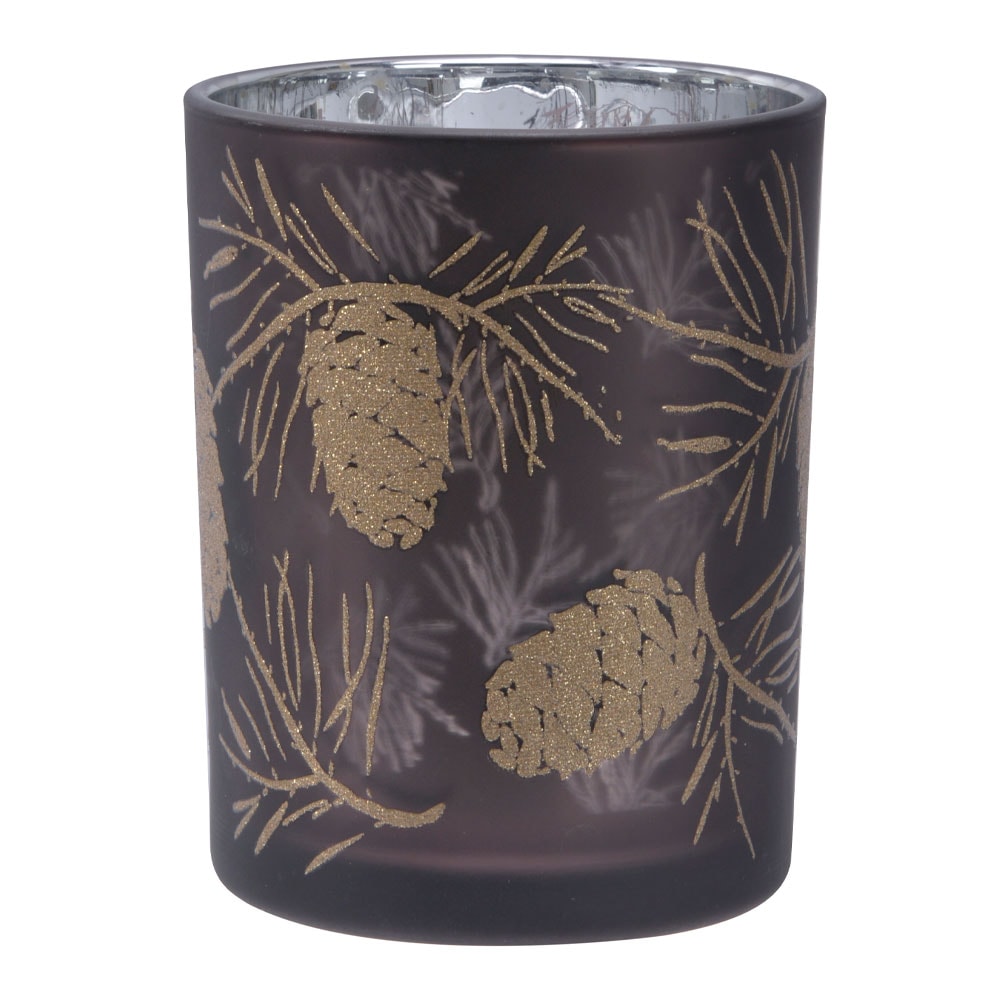 Värmeljushållare Pigne 10 x 12,5 cm Grå/Guld