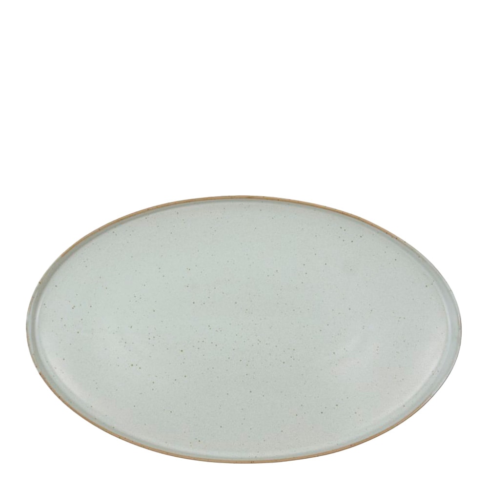 Pion Serveringsfat 31 cm Gr&aring;/Vit