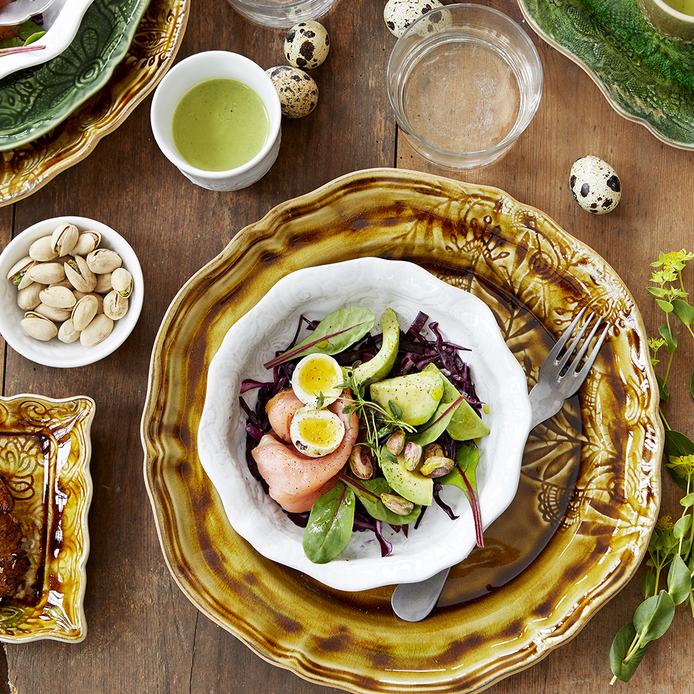 Arabesque Skål 17 cm White