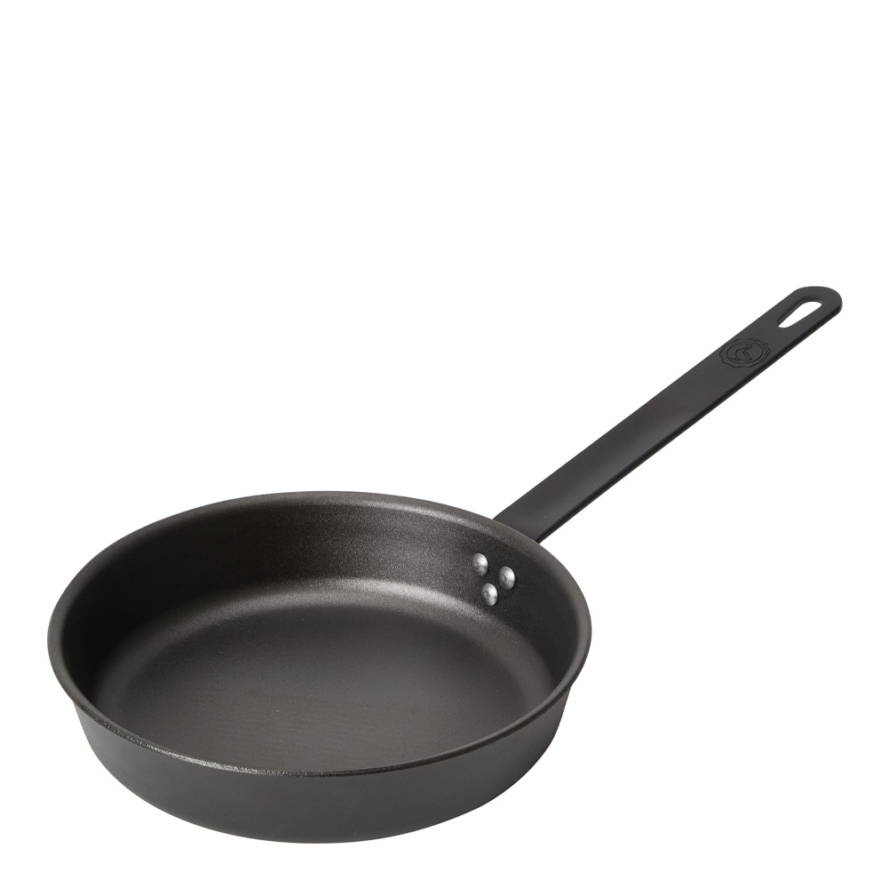 Stekpanna i kolstål 24 cm Svart