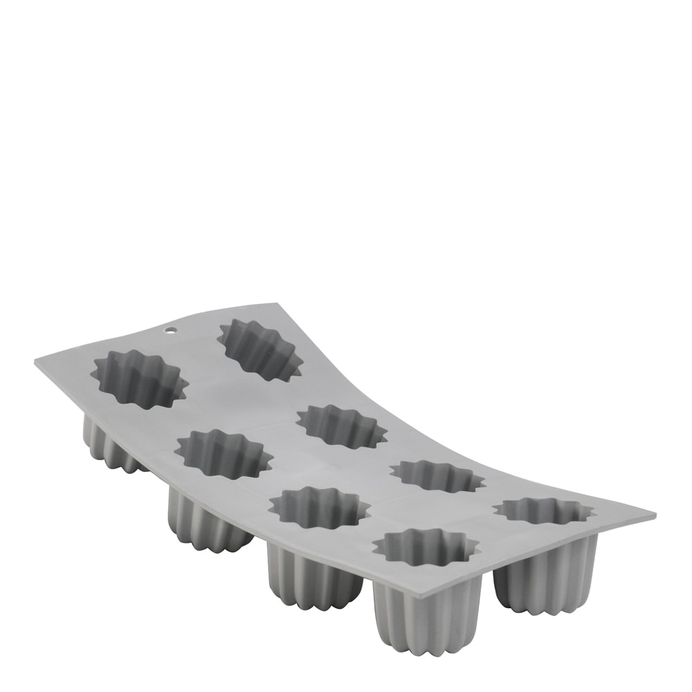 Bakform Elastomoule för 8 Canelé Bordelais