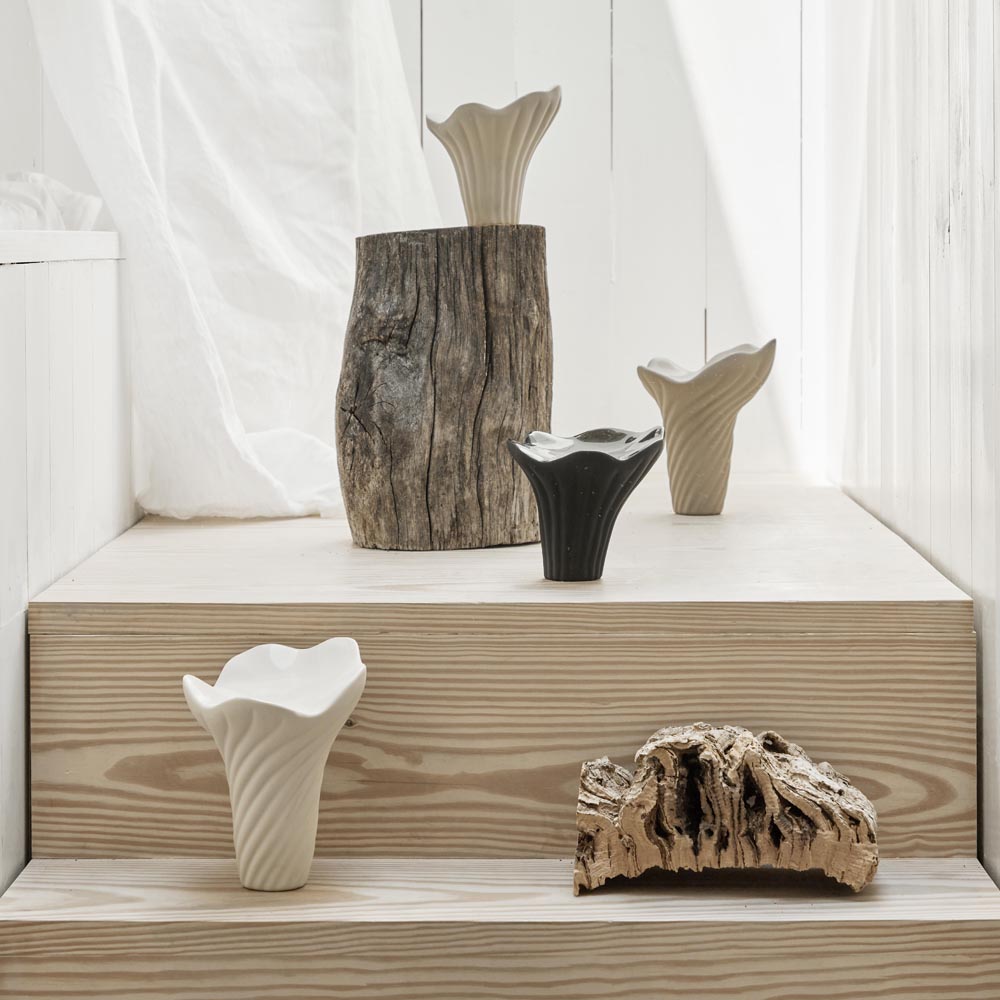 Fungi Vas 12 cm Svart