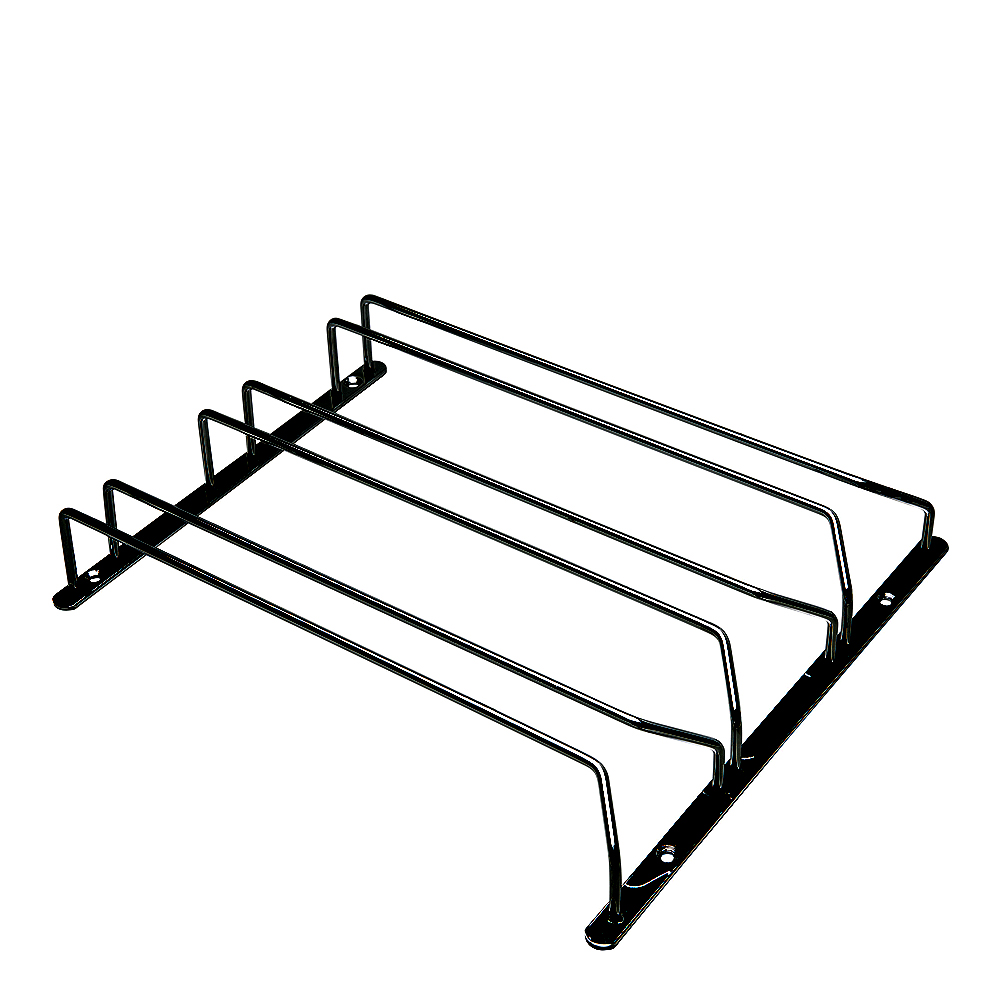 Vinglashållare 3 rader Svart