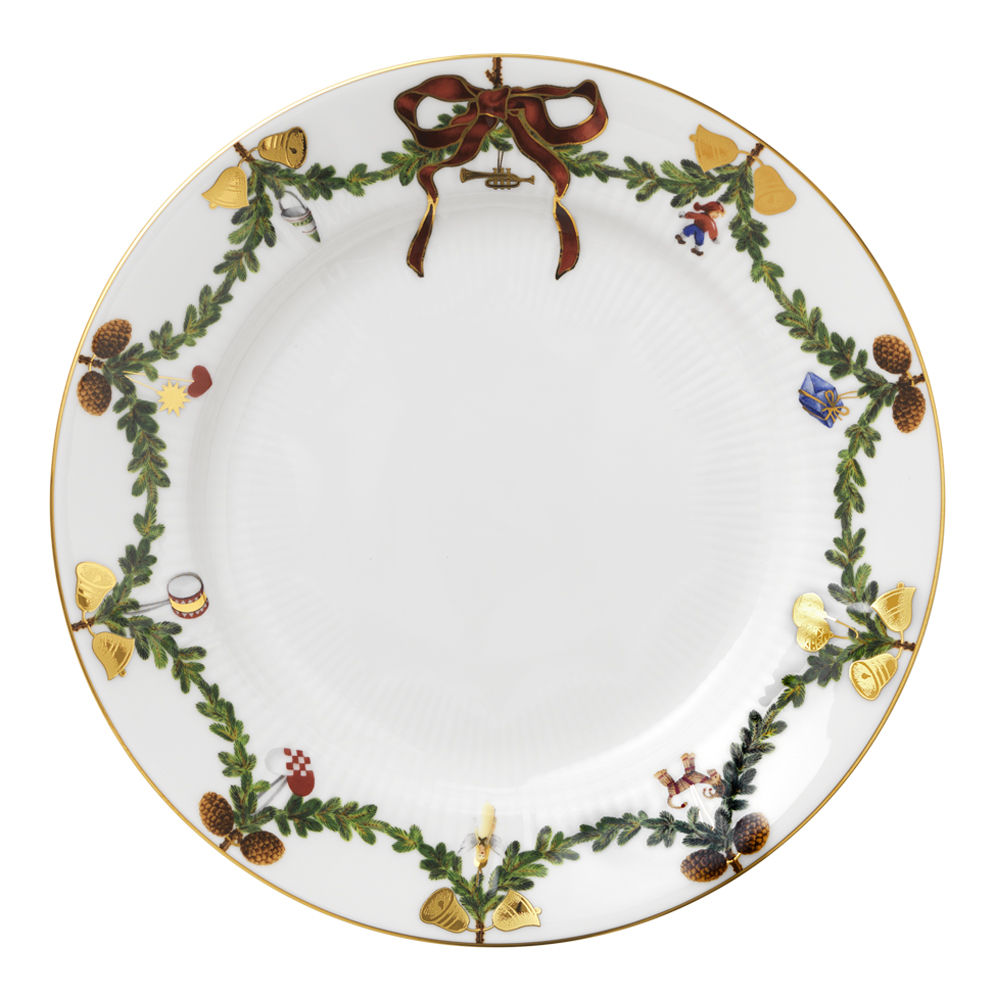 Star Fluted Christmas Tallrik 22 cm