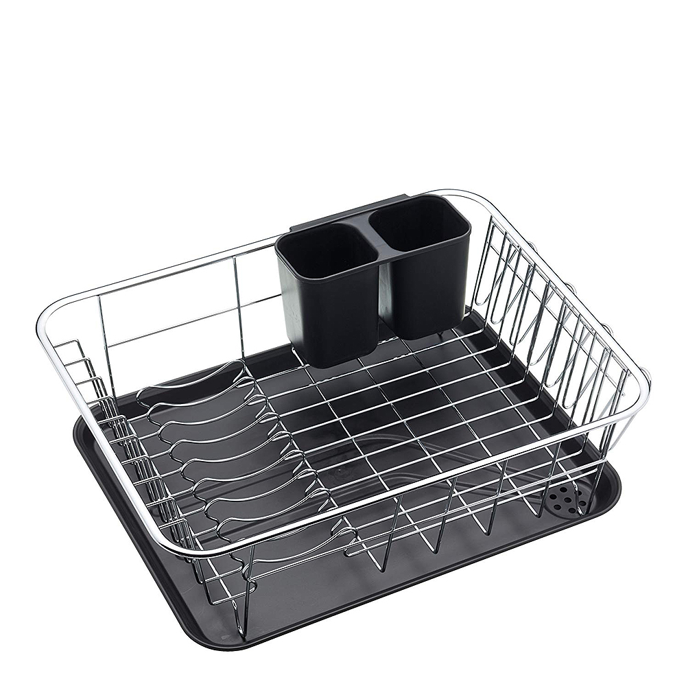 Diskställ Rostfri/Svart