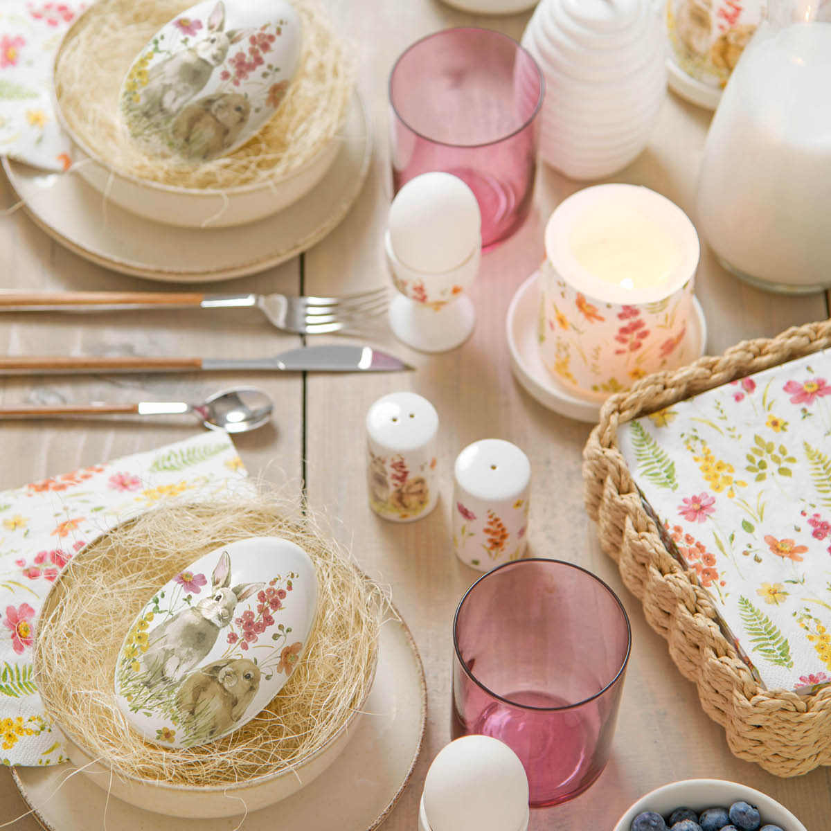 Servett 33x33cm 20-pack Blommor