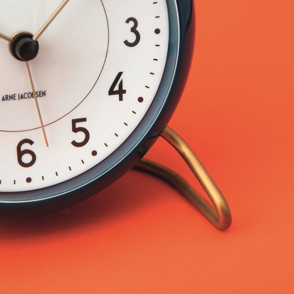 Station Bordsur 11 cm Blå/Mässing