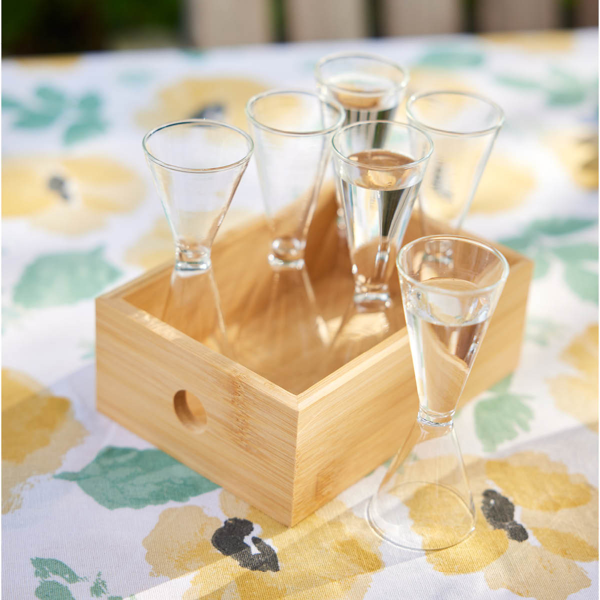 Nature Snaspset i Box 6 glas 2-4 cl Klar/Bambu