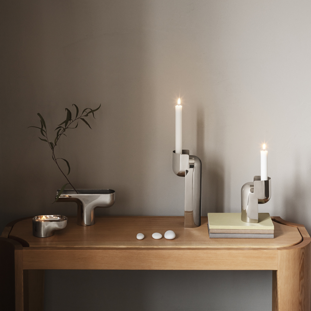 Nendo Ljusstake 25 cm Rostfritt stål