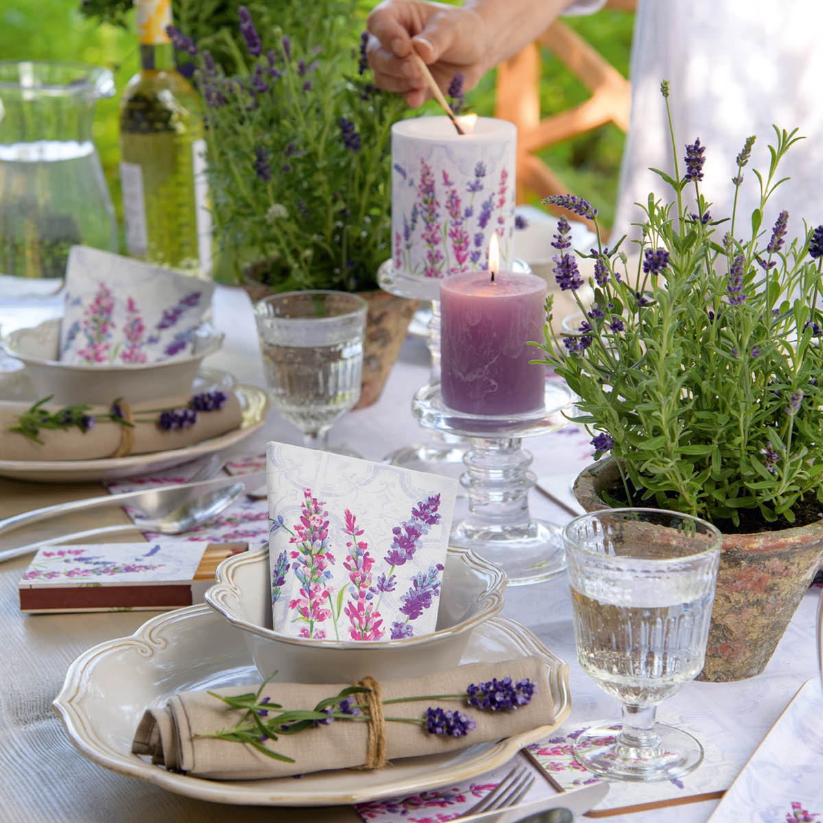 Servett 33x33cm 20-pack  Lavender