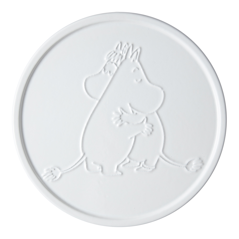 Mumin Grytunderlägg Gjutjärn Vit