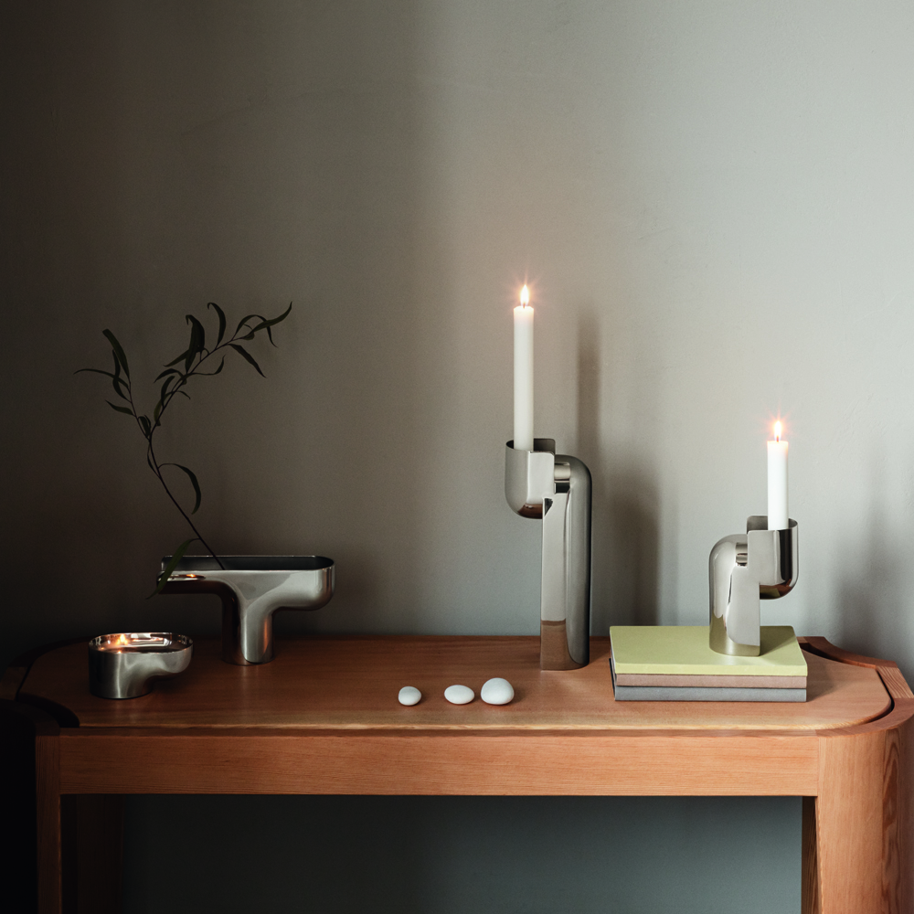 Nendo Ljusstake 6 cm Rostfritt stål