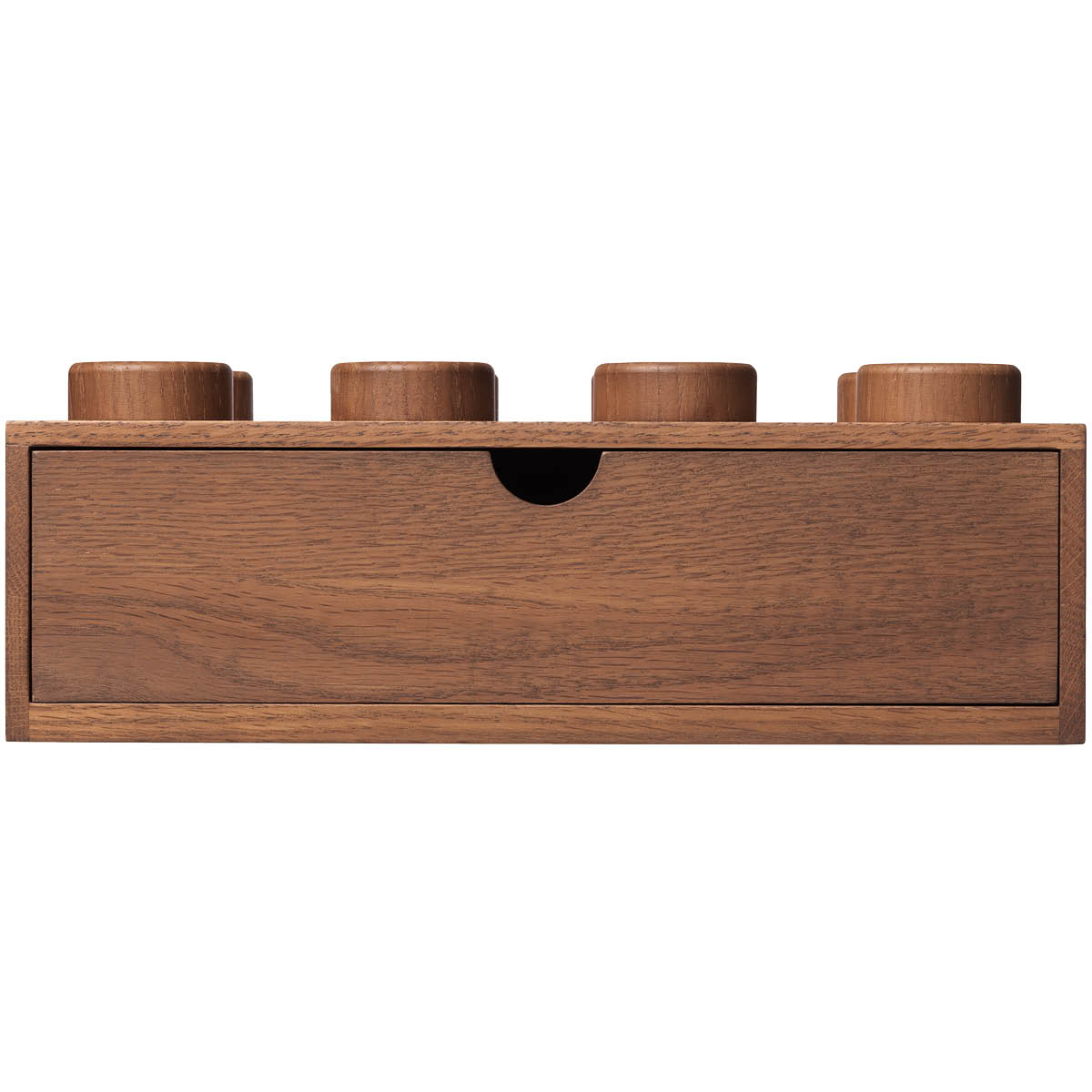 Wooden collection Skrivbordslåda 2x4 Mörk Ek