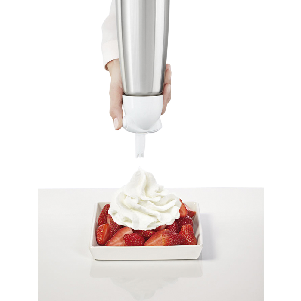 Easy Whip Plus Gräddsifon 0,5 L Rostfri/vit