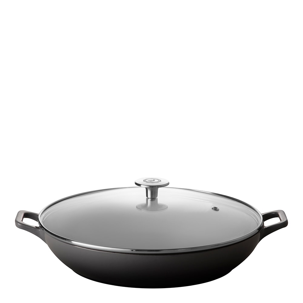 Stenfors Buffetgryta med glaslock 3 L Grå