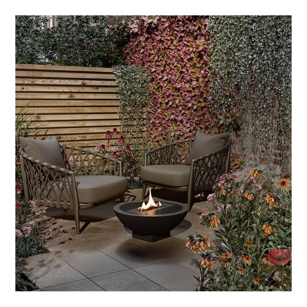 SPIS SVART D50 H24 CM Svart