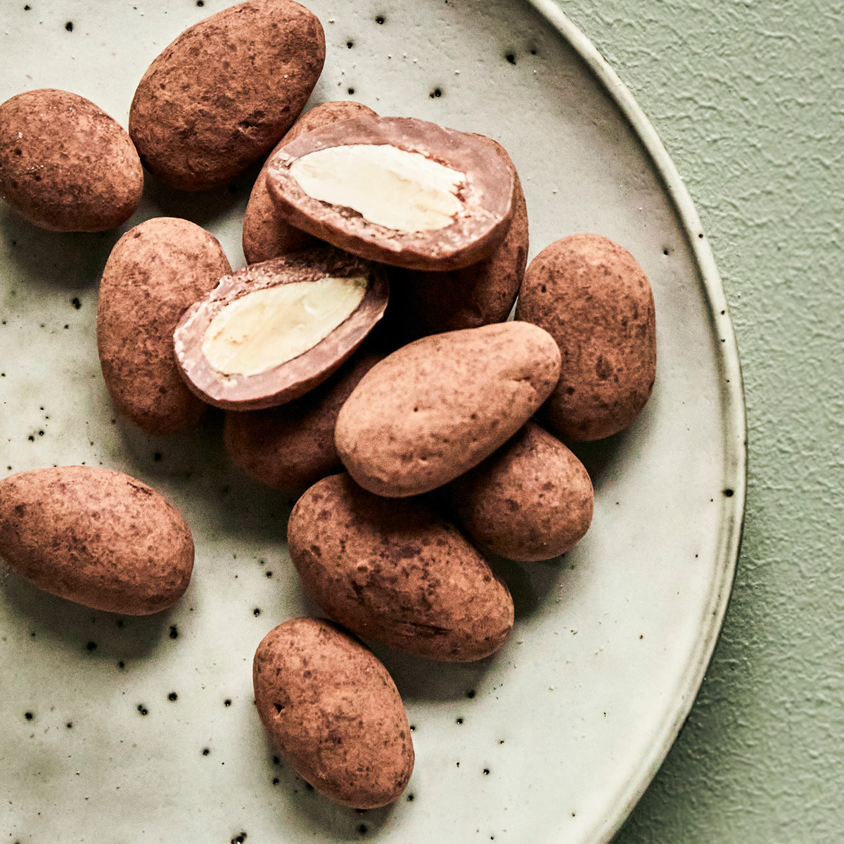 Chokladtäckta Mandlar Kakao