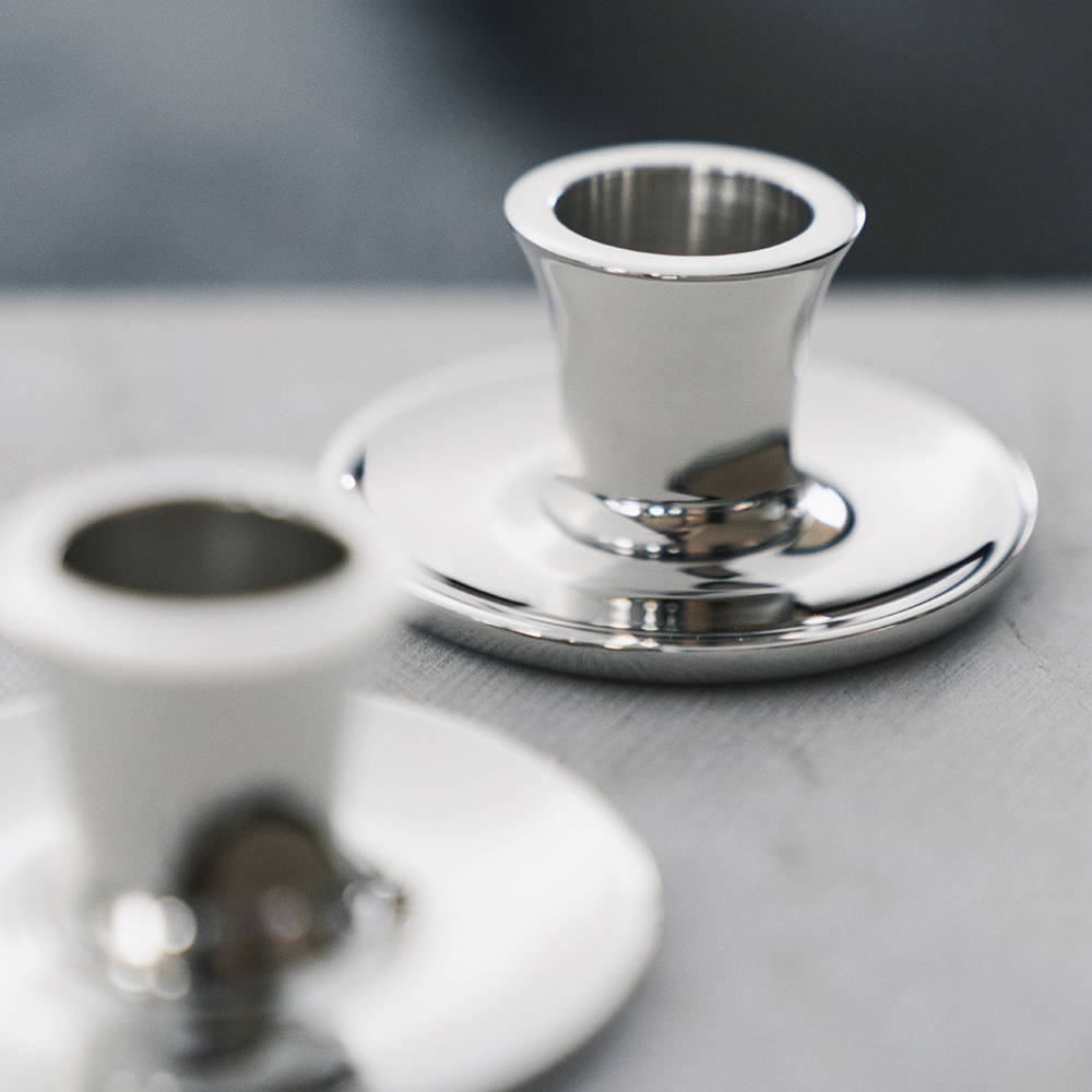 Basso Ljushållare 4,5x2,5 cm Förnicklad Mässing