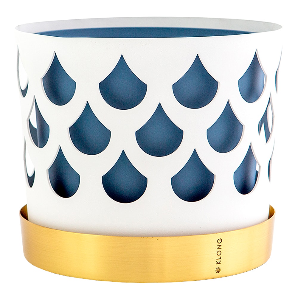 Trio Kruka Drop 18 cm Vit