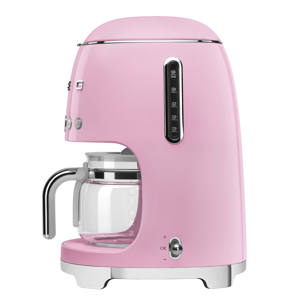 Smeg 50's Style Kaffebryggare Rosa