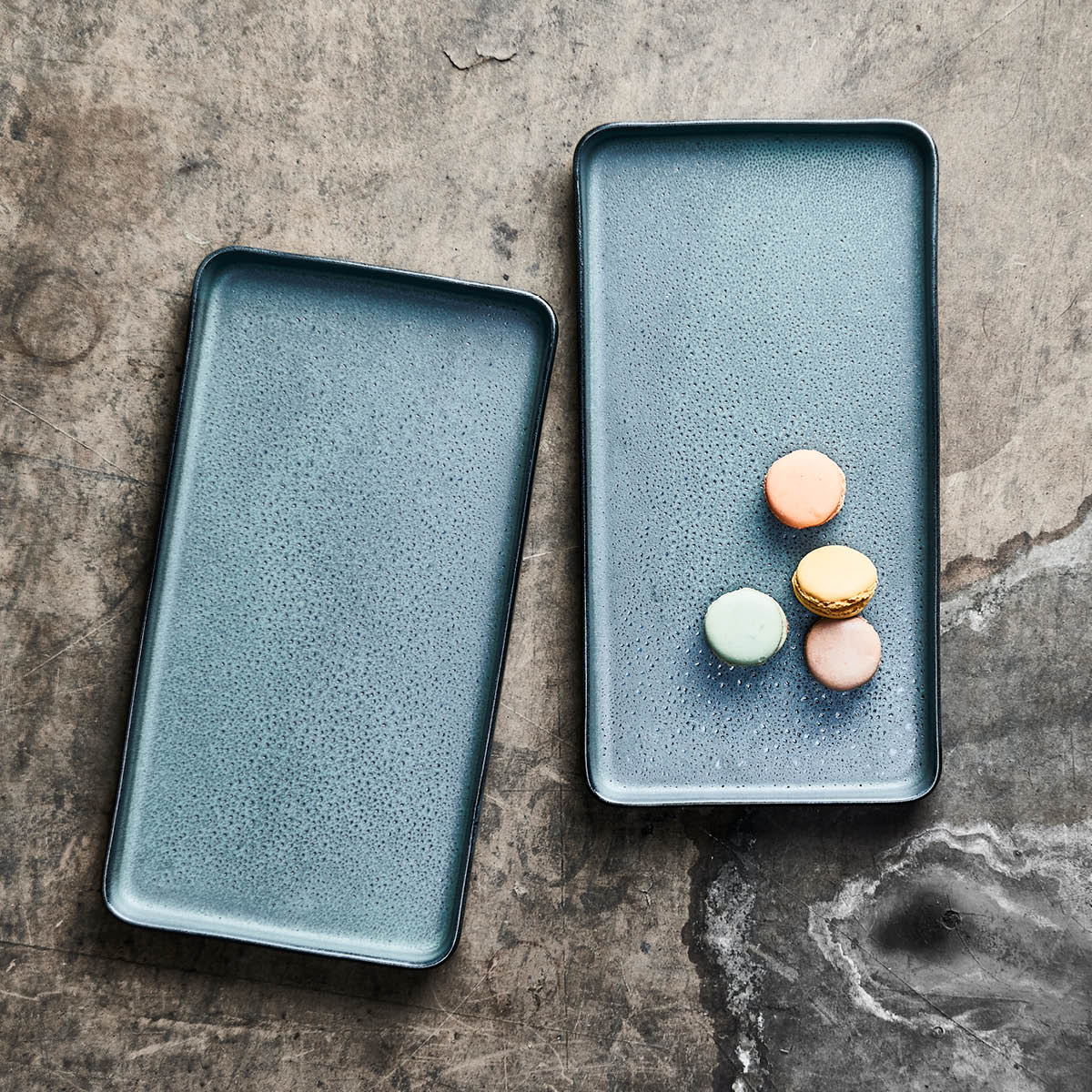 Raw Tallrik rektangulär 34x18 cm 2-pack Northern Green