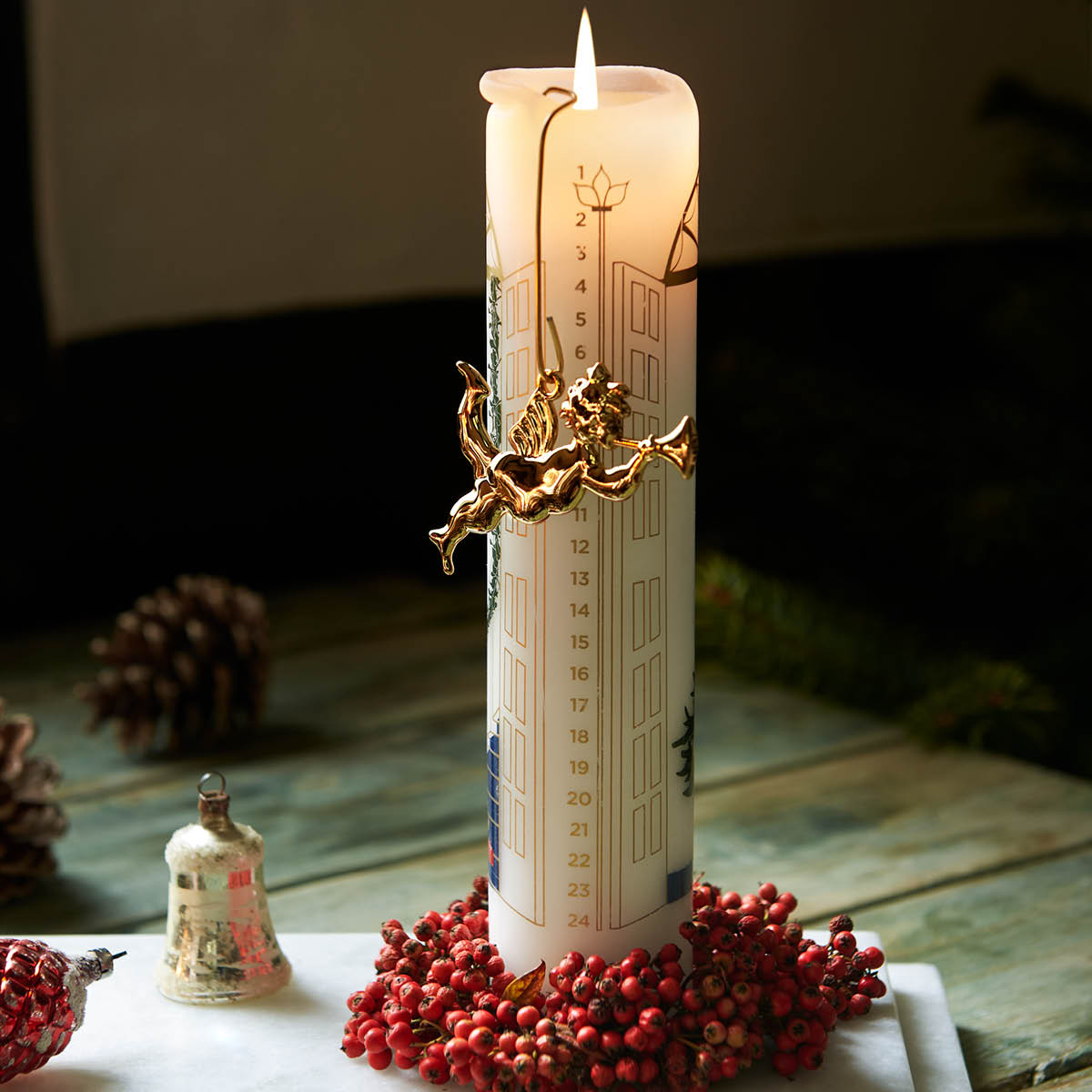 Trumpet Ängel 6,5 cm Guld