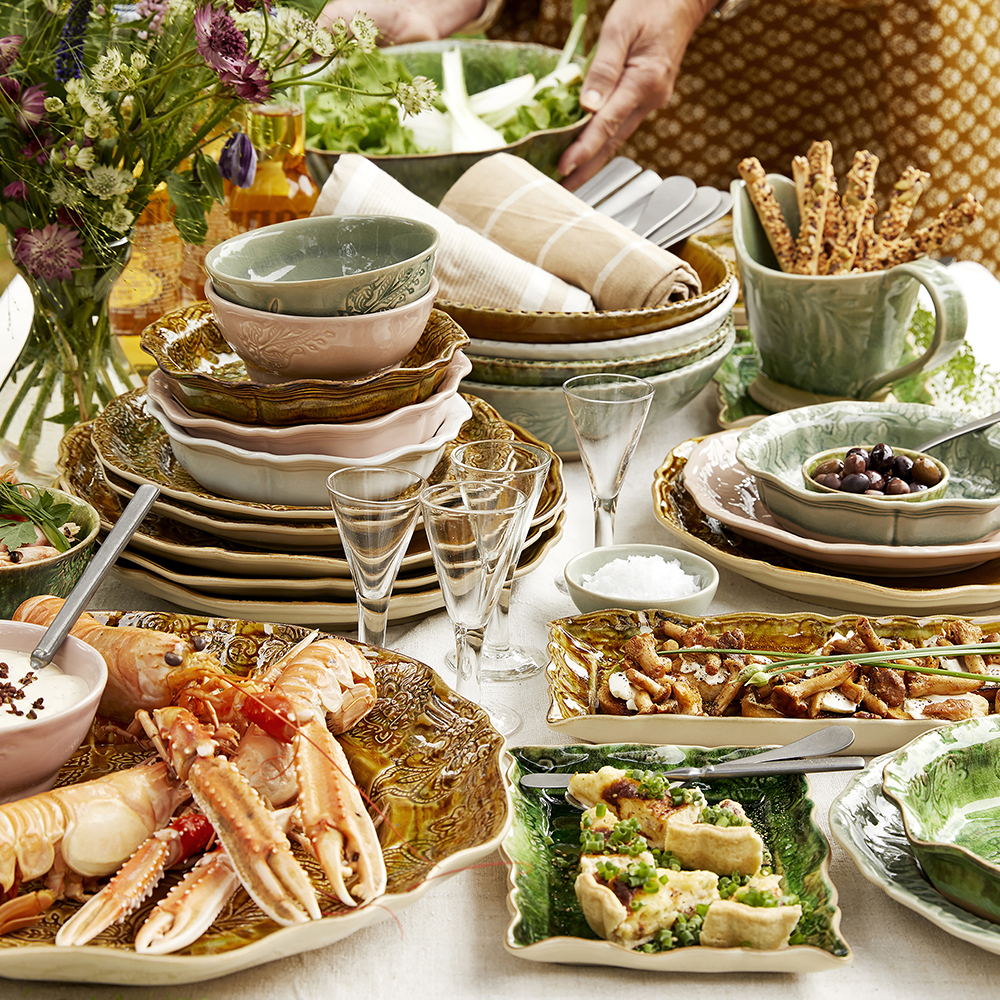 Arabesque Serveringsfat 23x15 cm Seaweed