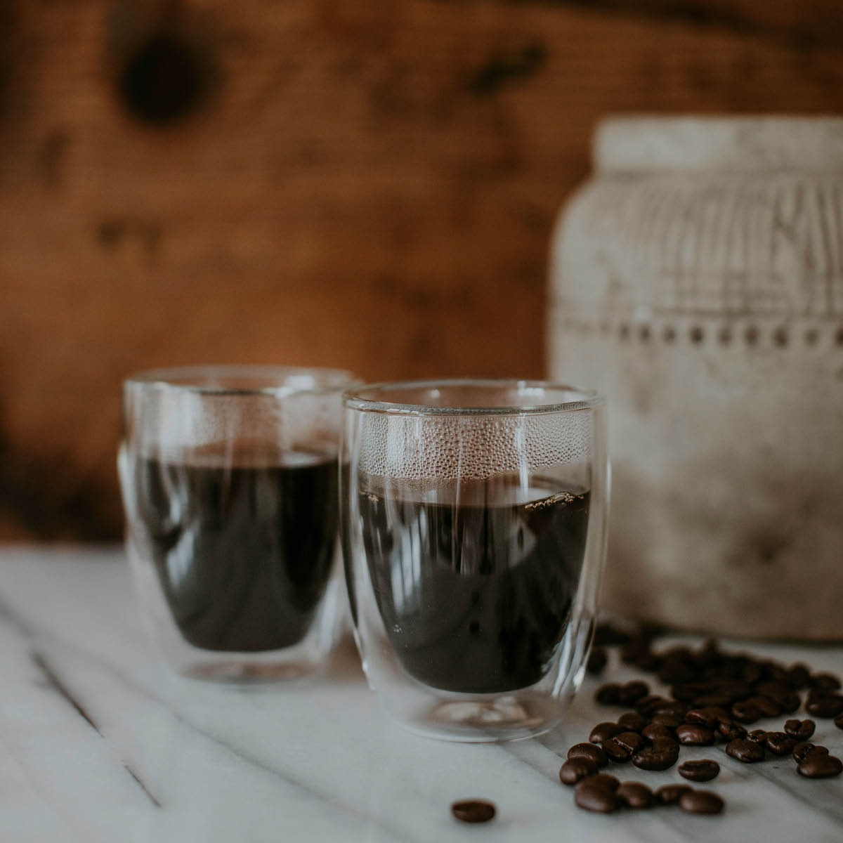 Kaffemugg dubbelväggad 15,5 cl 2-pack Klar