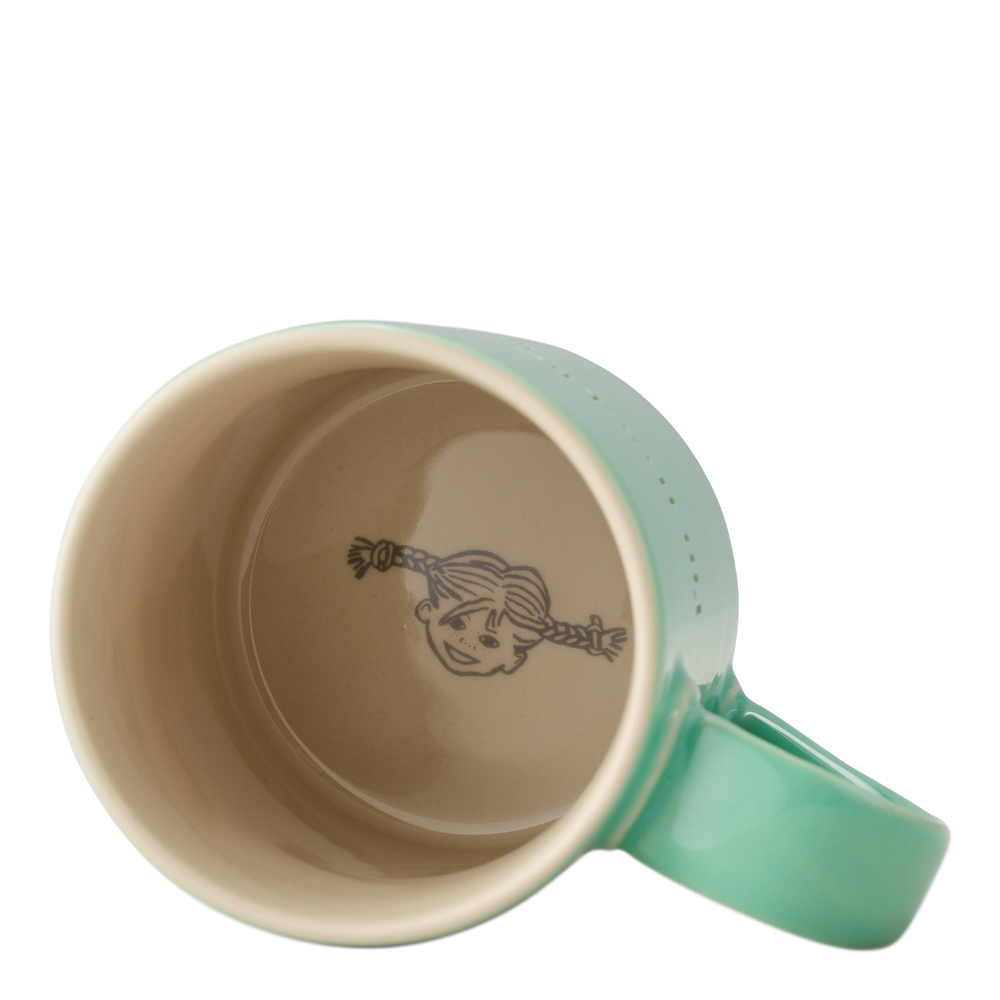 Astrid Lindgren Mugg Grön Jag är fräknigare