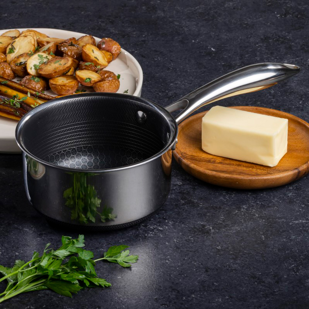 Hybrid Kastrull med Lock 1 L Silver/Svart