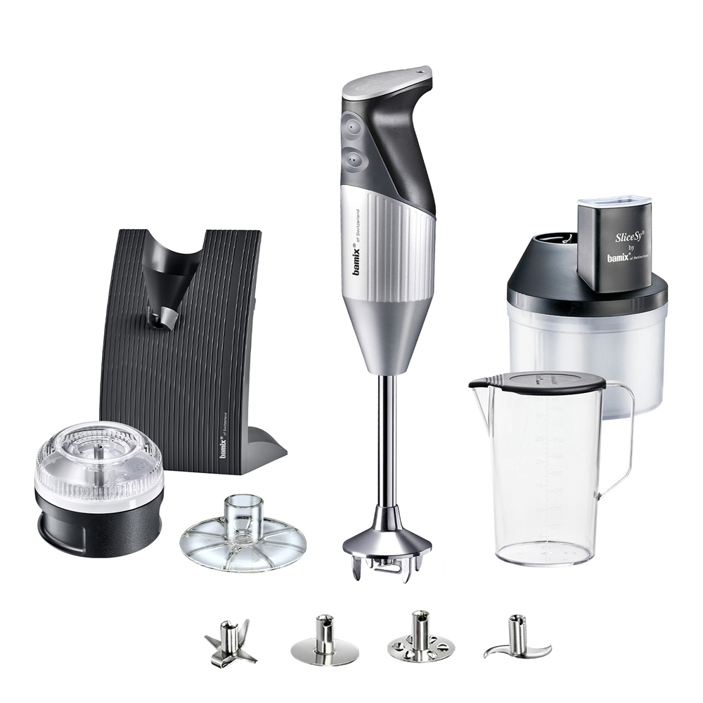 Bamix Stavmixer Swissline Superbox 200 w Silvergrå