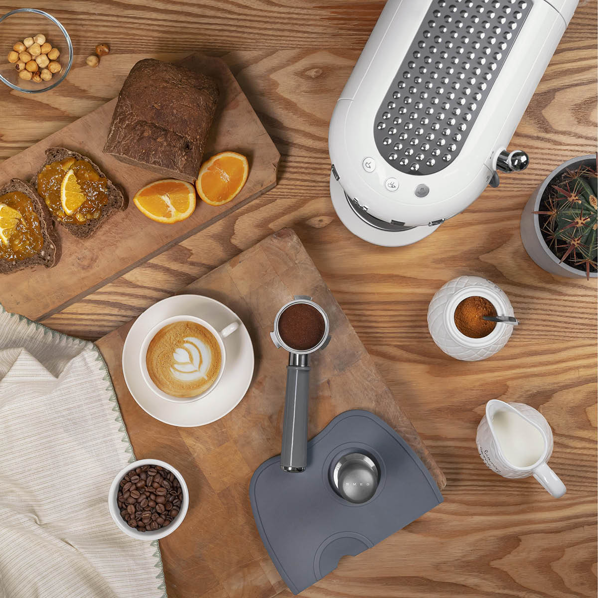 Smeg 50's Style Espressomaskin Vit