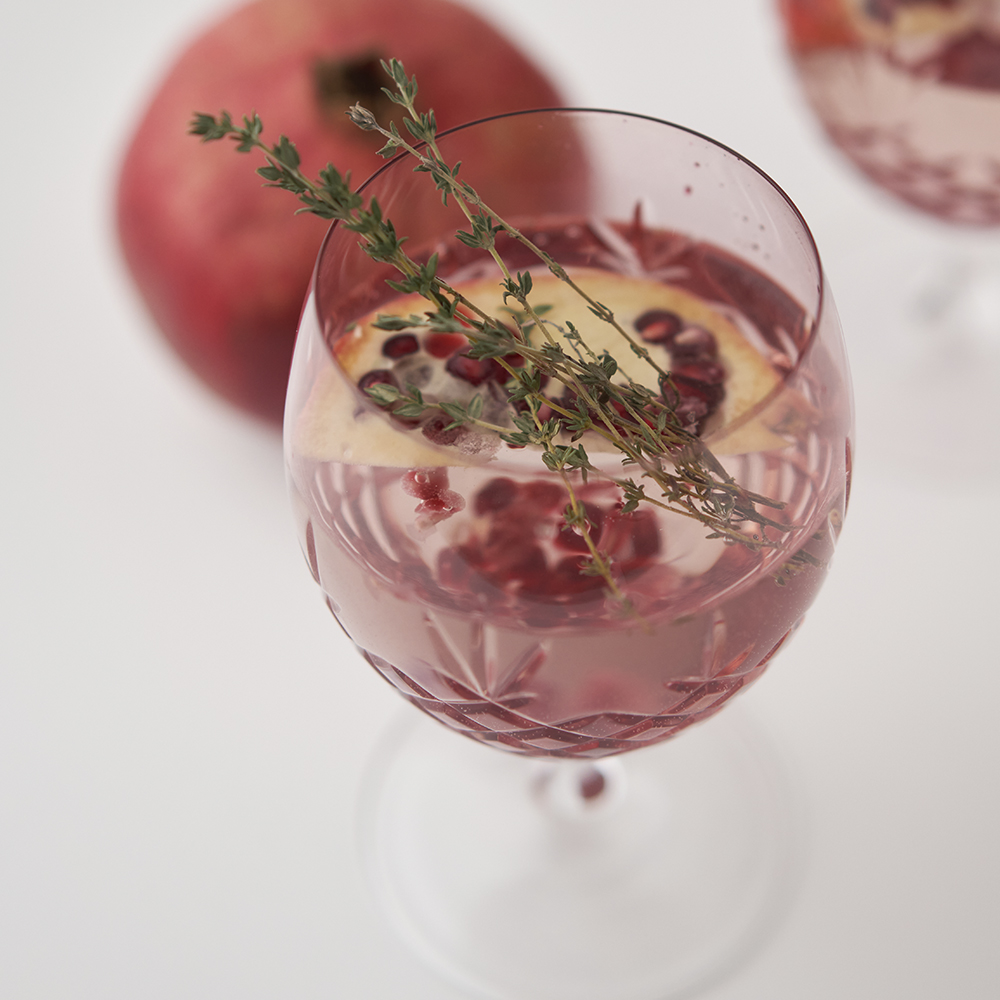 Crispy Eightball Glas på fot 55 cl 2-pack Rosa