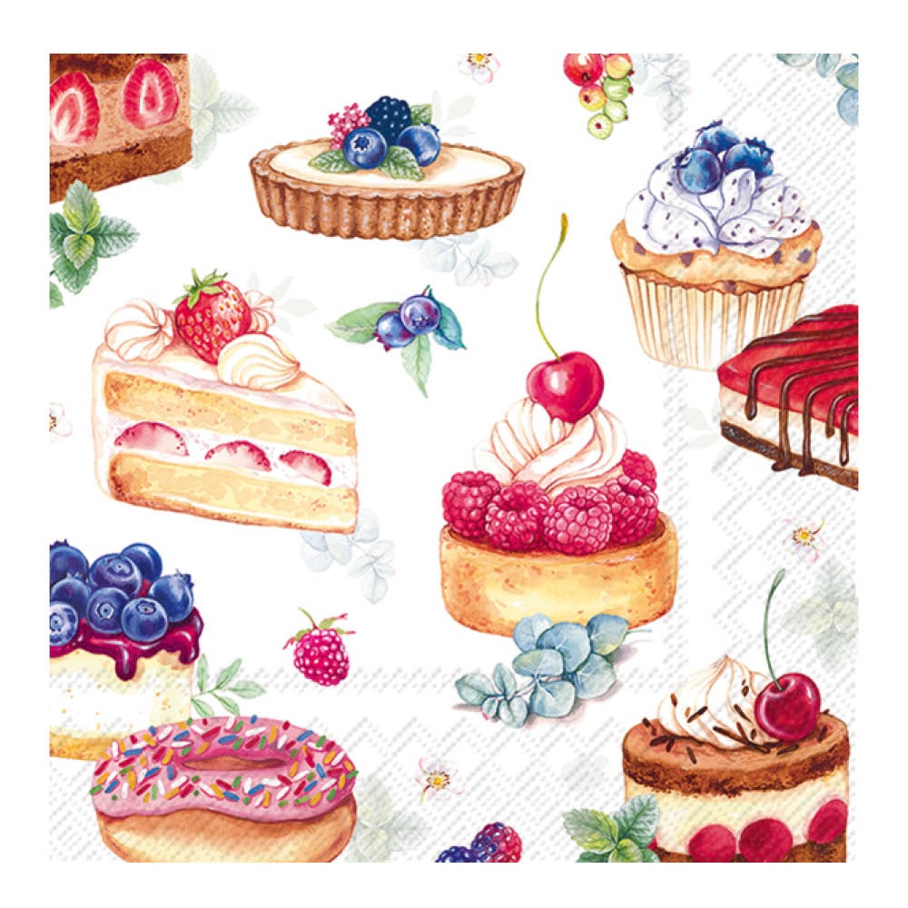 Servett 33x33cm 20-pack Flerfärgad