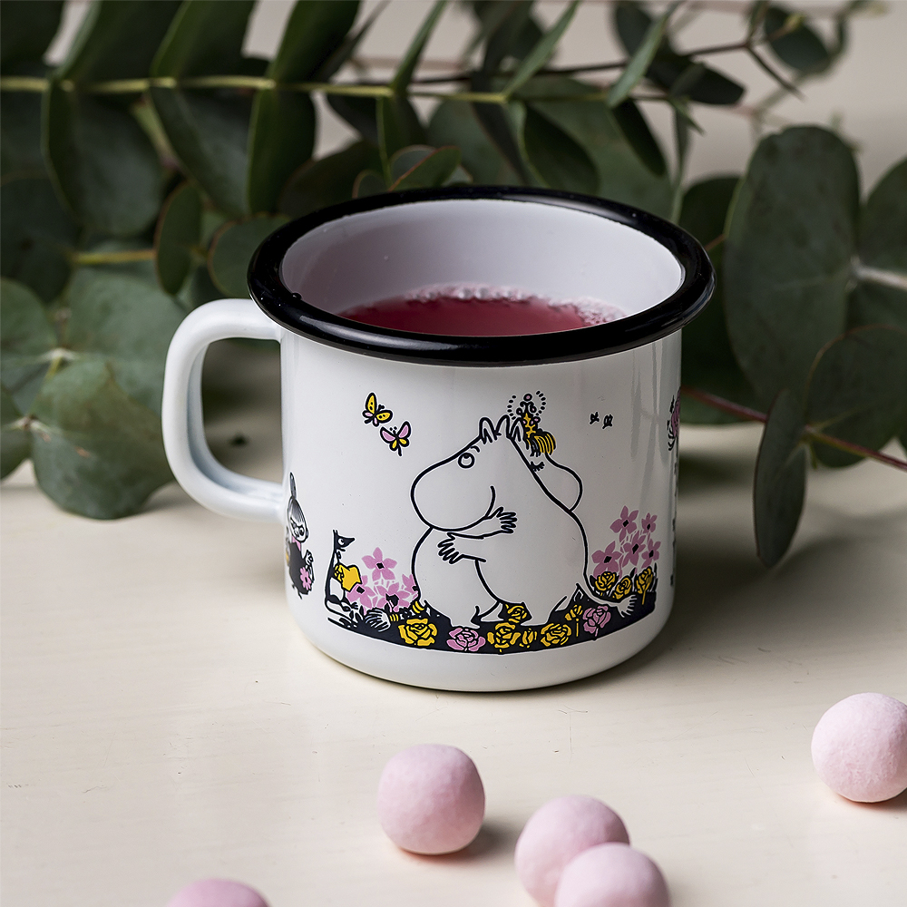 Mumin Emaljmugg Krama Mig 25 cl Vit