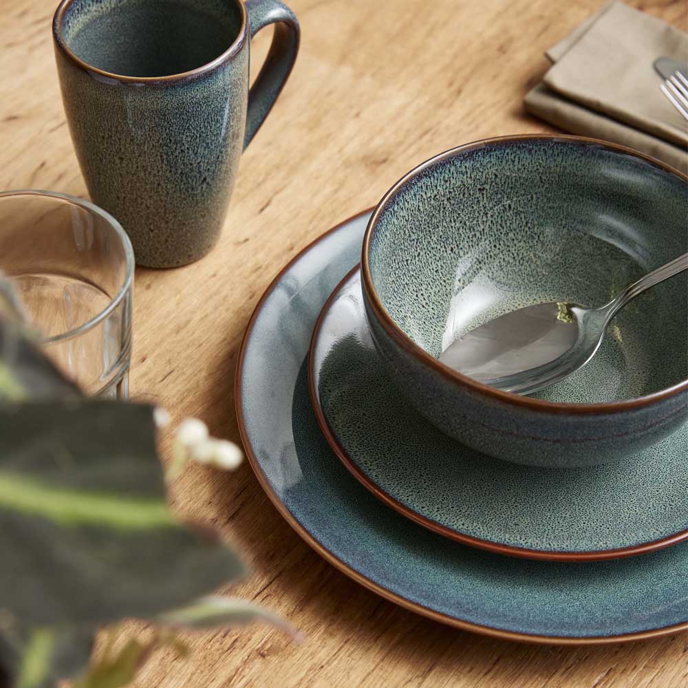 Tallrik 26 cm Mes Mörkgrön