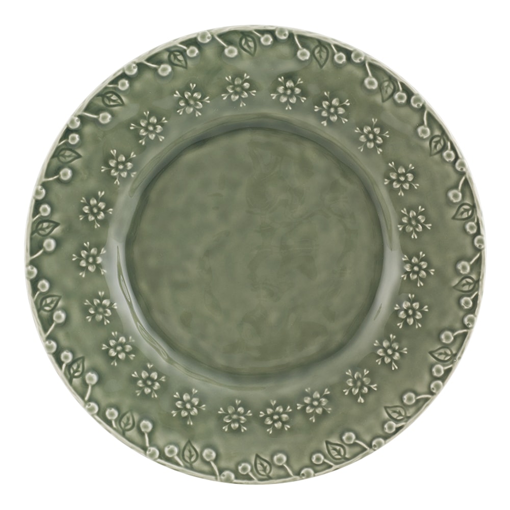 Flora Desserttallrik 23 cm Grön