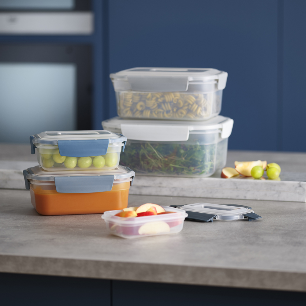 Nest Lock Sky Förvaringsbehållare Set 10 delar Grå/Vit/Blå