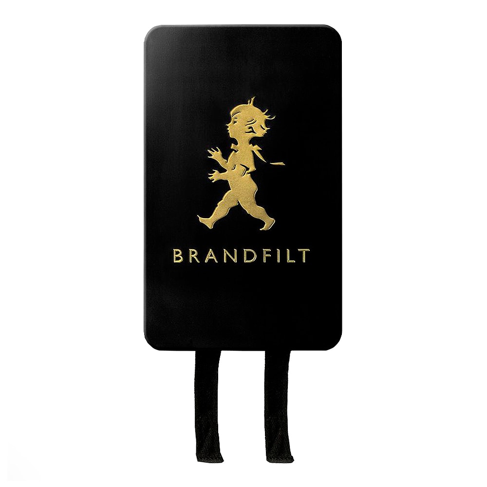 Solstickan Brandfilt 120x120 cm Svart/Guld