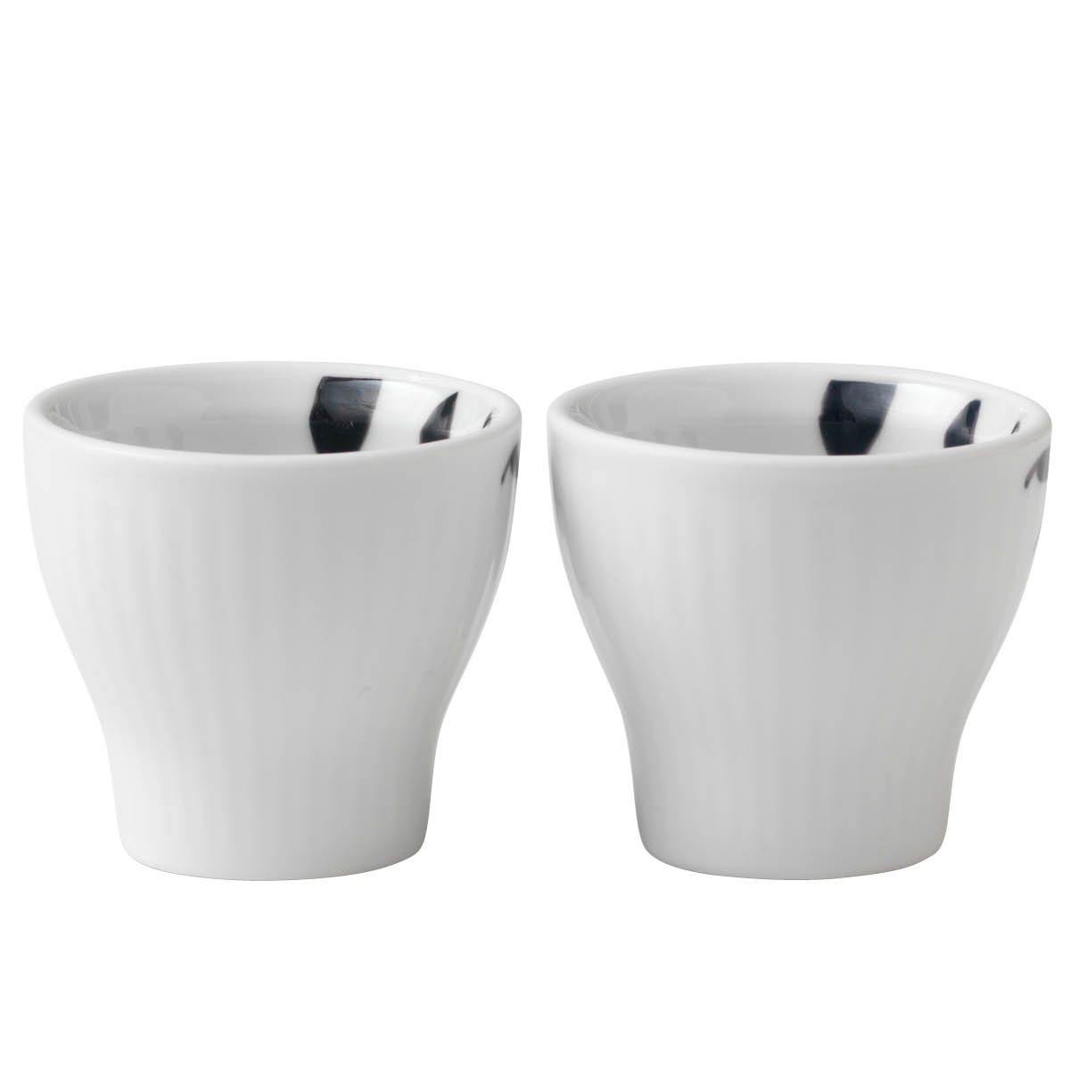 Black Fluted Mega Äggkopp 2-pack