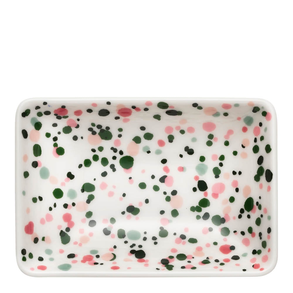 OTC Tallrik 7x10 cm Helle Rosa/Grön