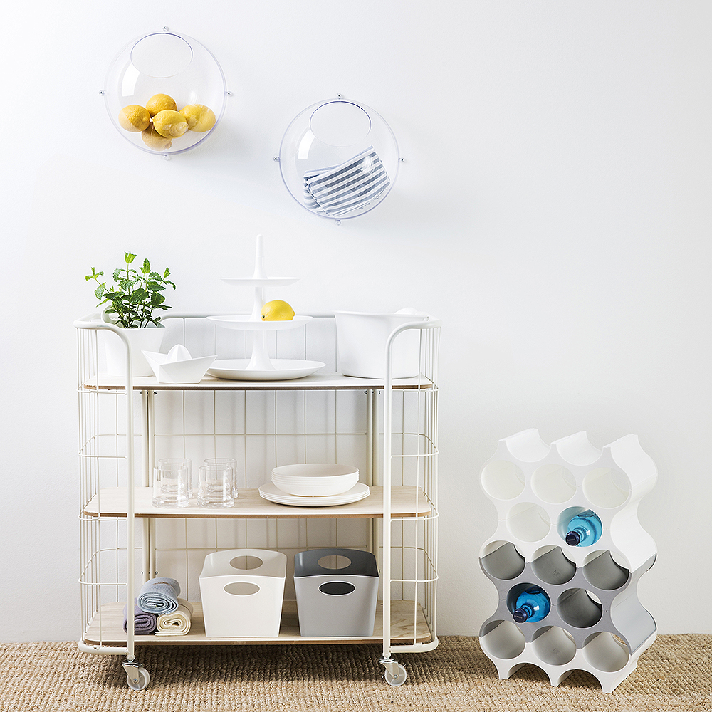 Set-Up Vinställ 10 flaskor Cotton White