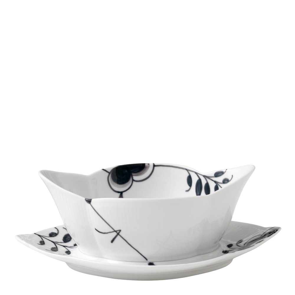 Black Fluted Mega Såsskål 55 cl