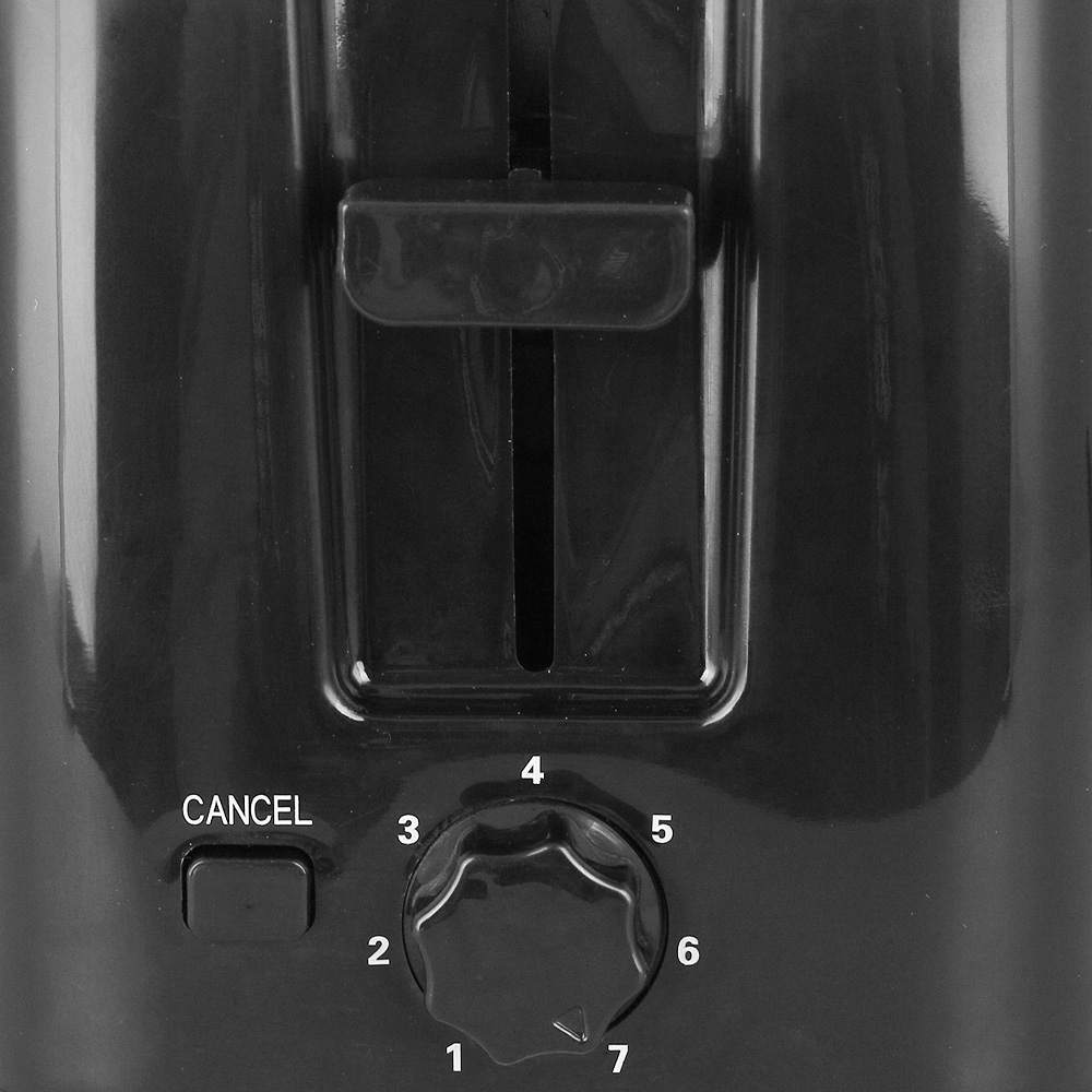 Brödrost för 2 Skivor Svart