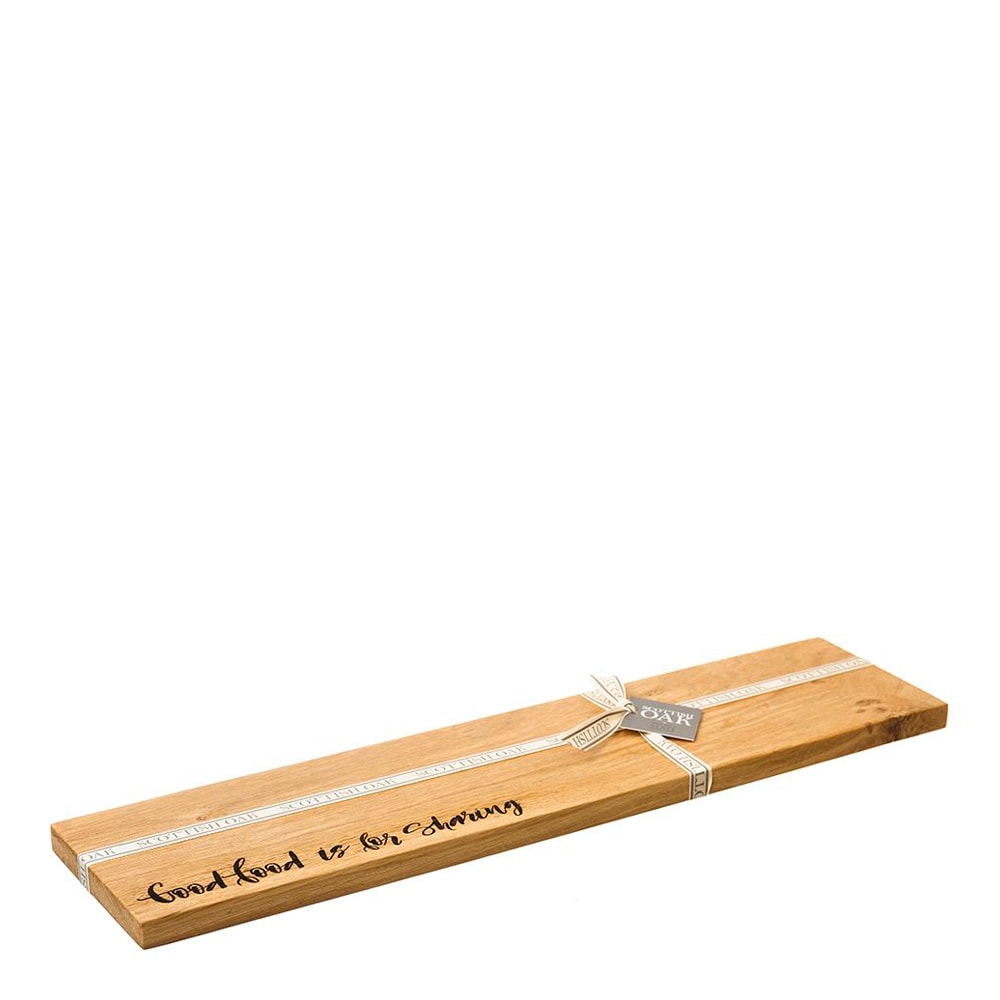 Skärbräda Ek Good Food Is For Sharing 60x15 cm